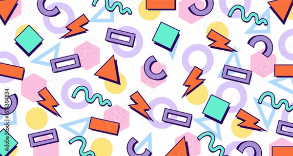 Fototapeta colorful geometric shape pattern background