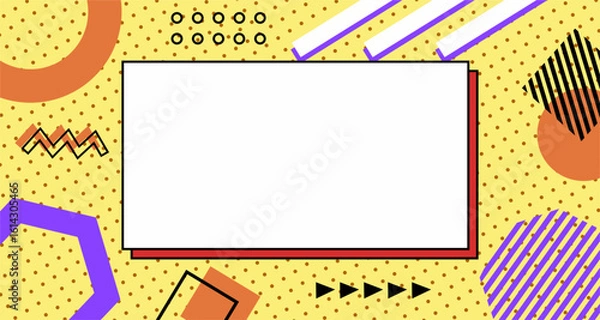 Fototapeta Modern abstract cover, minimal cover design. Colorful geometric background, vector illustration.