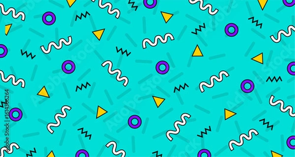 Fototapeta Abstract vector pattern with geometric shapes