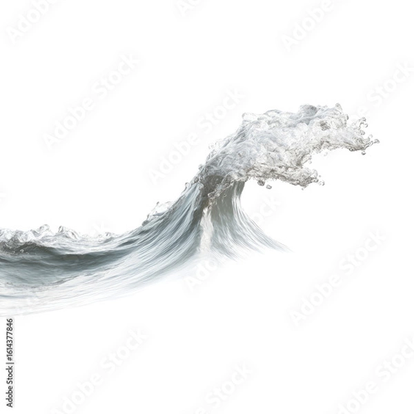 Fototapeta A powerful wave cresting