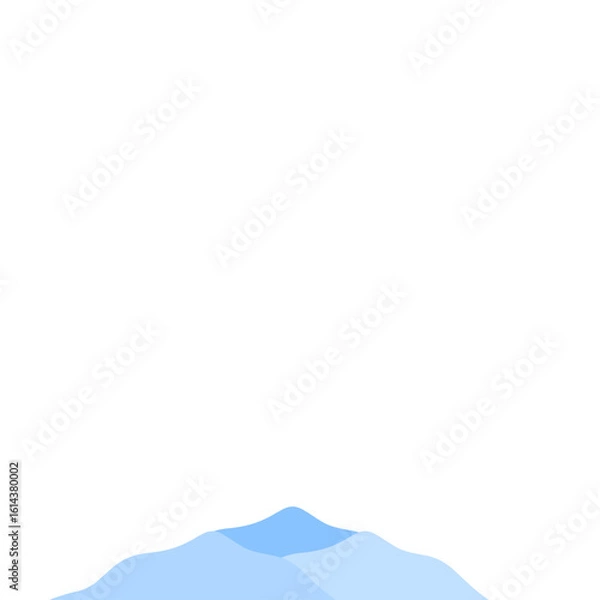 Obraz Vector illustration of blue mountain