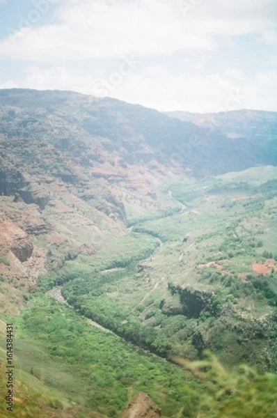 Obraz aerial view of the river