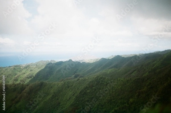 Fototapeta clouds over the mountains