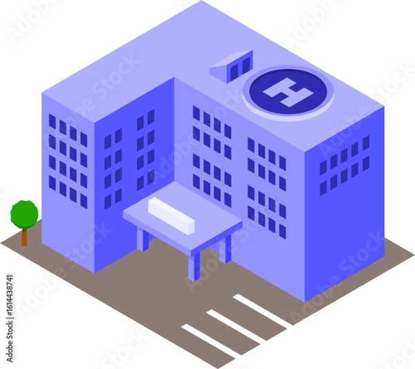 Obraz Isometric Building and Architecture Icon Set