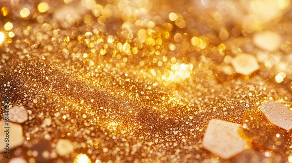 Obraz golden glitter background