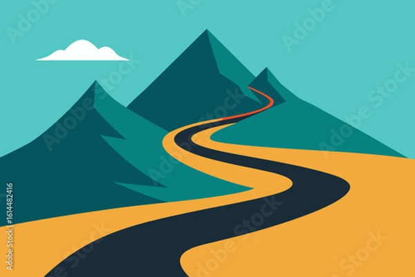 Obraz road in the mountains