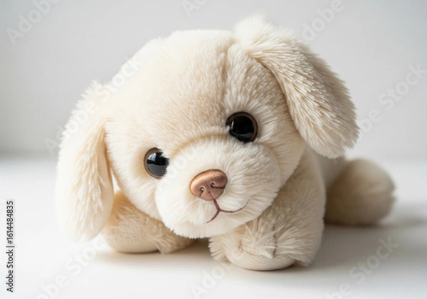 Obraz Cream-Colored Puppy Plush Toy