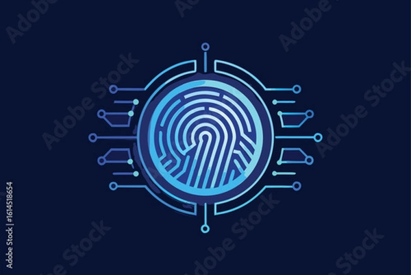 Obraz finger print with fingerprint