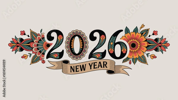 Obraz Happy new Year 2026 Design  