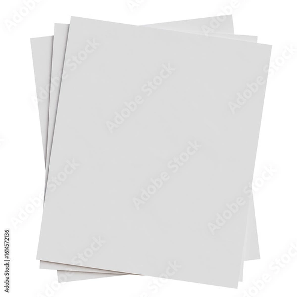 Obraz Blank White Papers