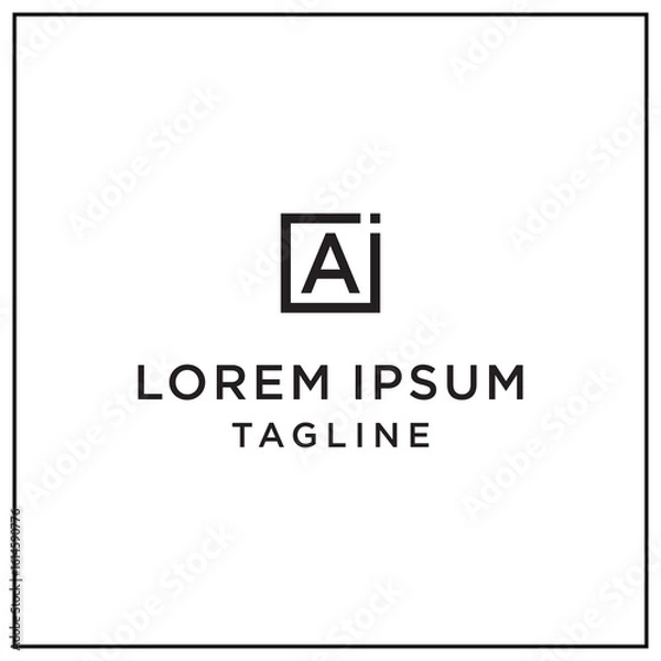 Fototapeta ja or aj square logo 