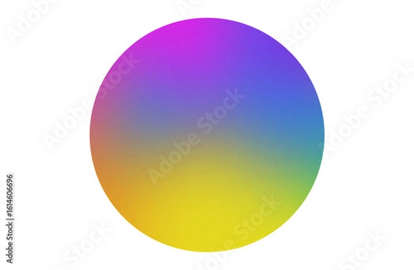 Fototapeta Minimalist Circular Gradient — Vibrant Rainbow Color Spectrum Circle 