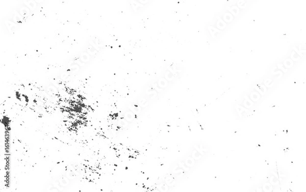 Fototapeta Grunge texture, black splatter, Halftone comic style frame with grunge speckle grain white background, design element