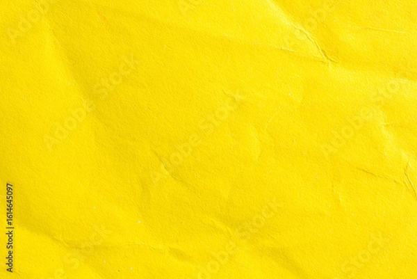 Obraz Yellow Crumpled Paper Background