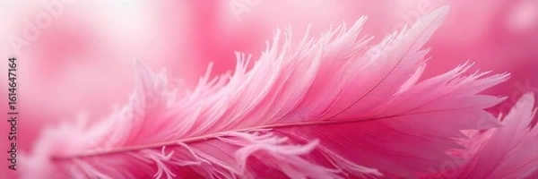 Fototapeta Close-up shot of soft, fluffy pink feathers, delicate texture, vibrant color Perfect for craft, fashion, or artistic projects Ideal for backgrounds, textures, or design elements , fabric, texture
