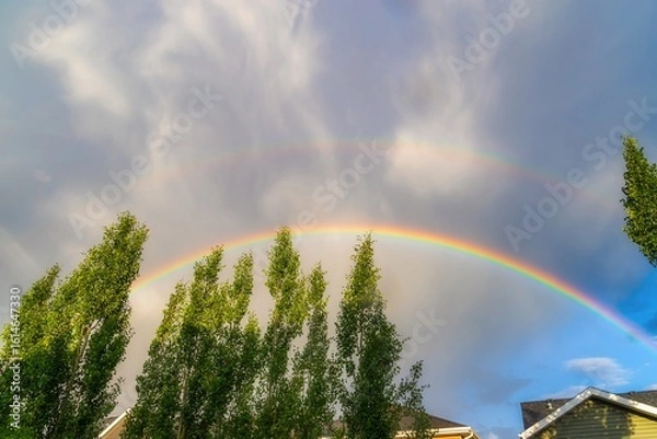 Fototapeta Double Rainbow In The Sky