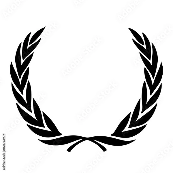 Obraz wreath on white background