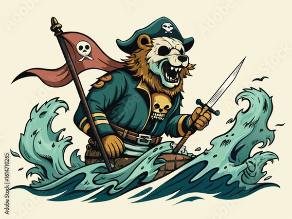 Fototapeta skeleton riding