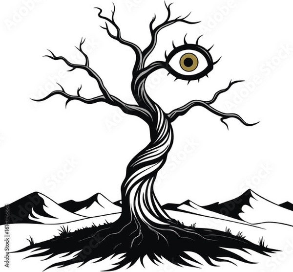 Obraz The North Pole as a Single Twisted Dark Spire