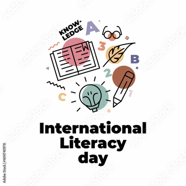 Obraz flat design team work.eps