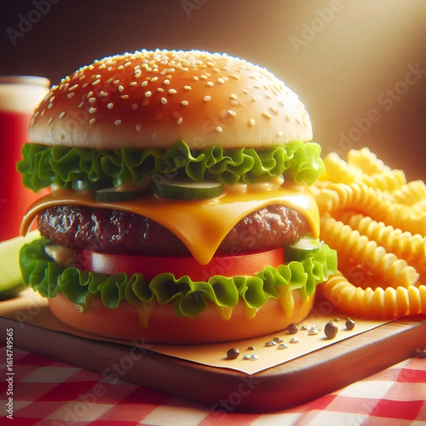 Obraz Classic American Diner Burger