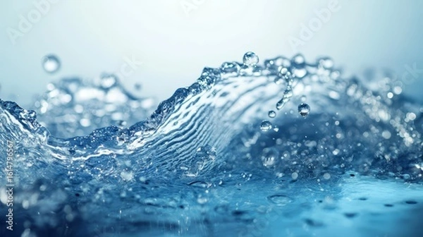 Fototapeta testing water swatch