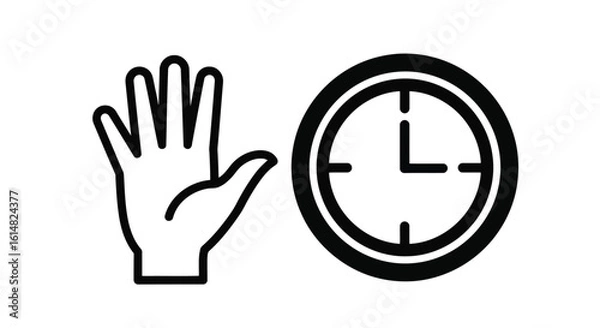 Obraz hand holding a sign