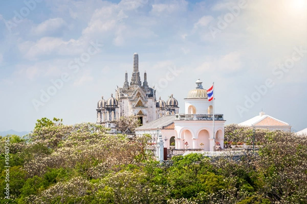 Obraz Temple on topof mountain,Architectural details of Phra Nakhon Khiri Historical Park (Khao Wang), Phetchaburi (Thailand)