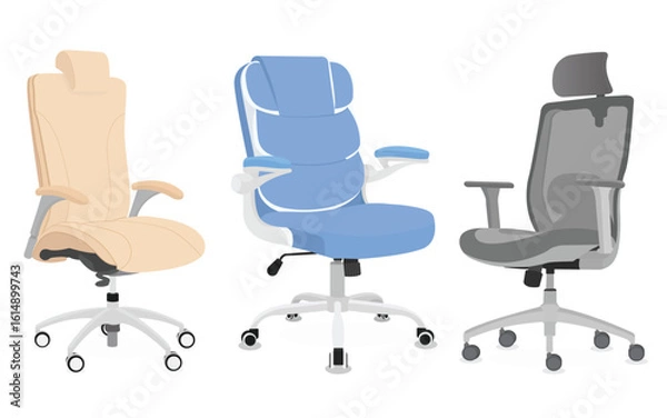Fototapeta Office Chair Vector Icon, And Graphics Design