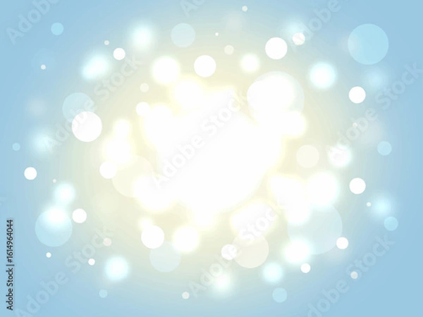 Obraz 爽やかな水色の煌びやかな光の背景素材