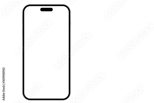 Obraz modern phone on a transparent background