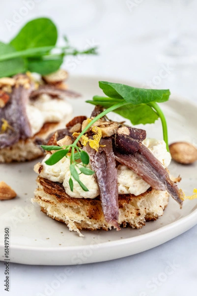 Obraz Appetizer with anchovies