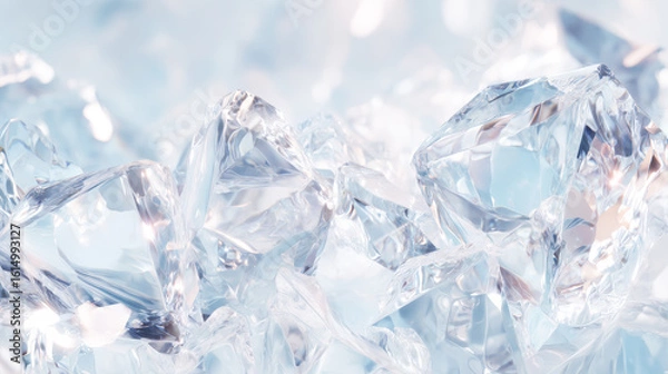 Obraz 光を反射する透明な結晶素材