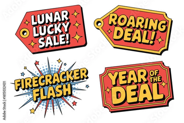 Obraz Lunar New Year Sale Tags