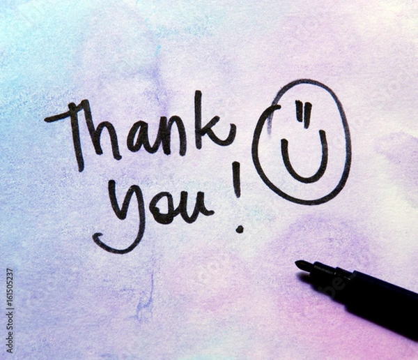 Obraz thank you message 