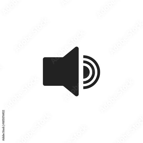 Obraz speaker icon vector illustration flat web