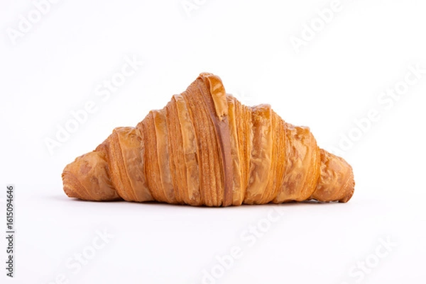 Obraz Classic Croissant – Front view, white background