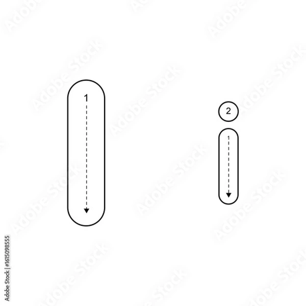 Fototapeta Uppercase and Lowercase Alphabet Letter Tracing Worksheet for Kids – Printable ABC Tracing Pages for Preschool and Kindergarten Learning.