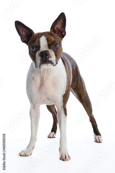Obraz Boston Terrier on a white background