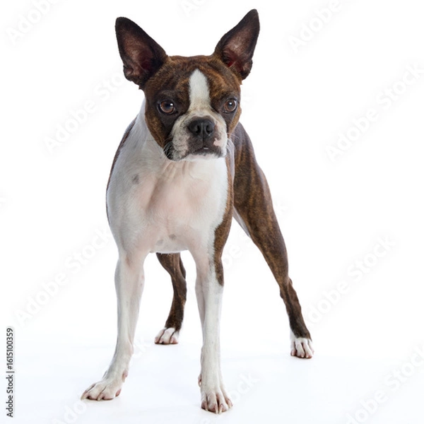 Obraz Boston Terrier on a white background