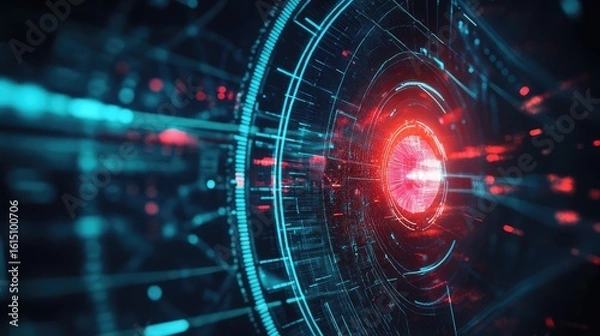 Fototapeta frequency scanning radar envelope