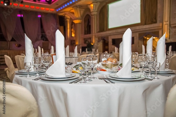 Obraz сервировка для банкета 