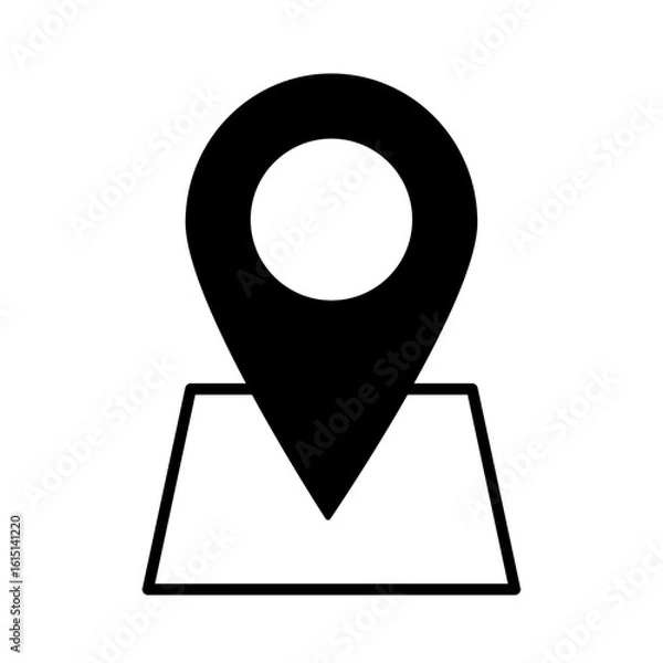 Obraz マップピンのアイコンイラスト03