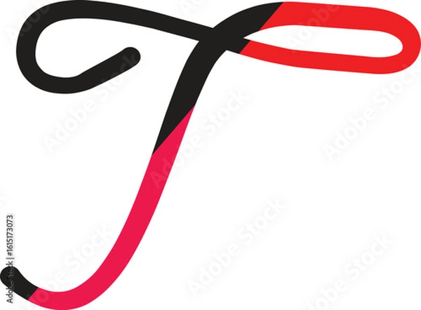 Obraz t logo beautiful design vector file eps
