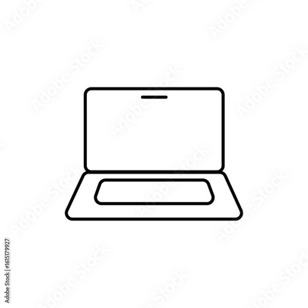 Obraz laptop isolated on white background icon