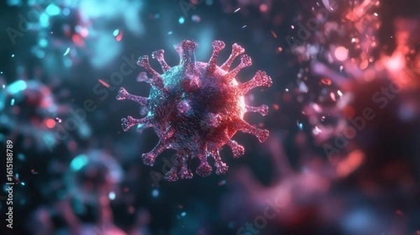 Fototapeta dna replicating virus cell