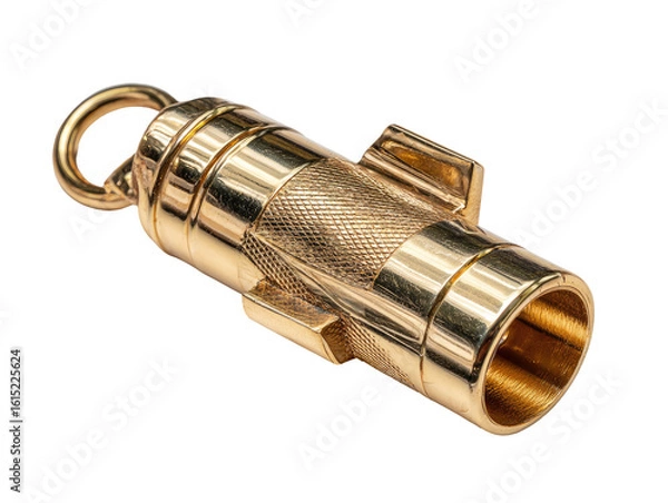 Fototapeta Brass cylinder-shaped tool with a loop