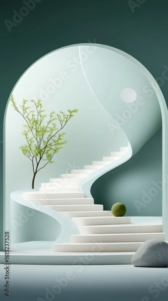 Fototapeta Abstract Architectural Staircase