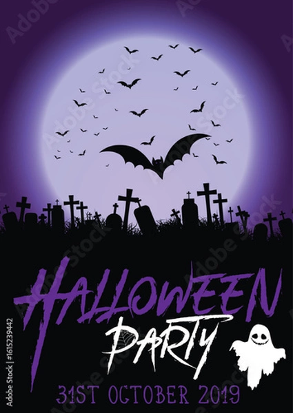 Fototapeta background for halloween party poster 0209