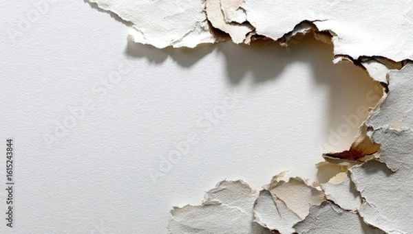 Obraz Damaged surface with peeled layers